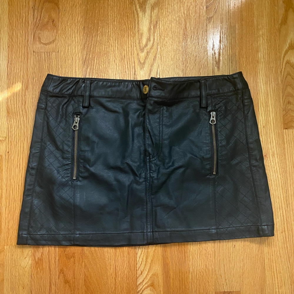 American Eagle Outfitters Black Leather skirt